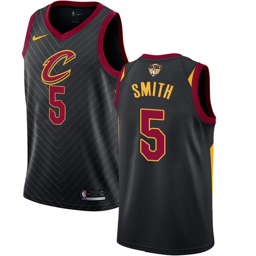 Nike Cavaliers #5 J.R. Smith Black The Finals Patch NBA Swingman ...