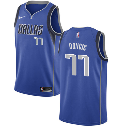 Nike Mavericks #77 Luka Doncic Royal NBA Swingman Icon Edition Jersey ...